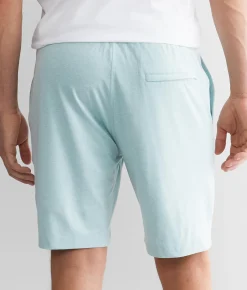 BKE Prima Justin Performance Knit Short Aqua Heather Best