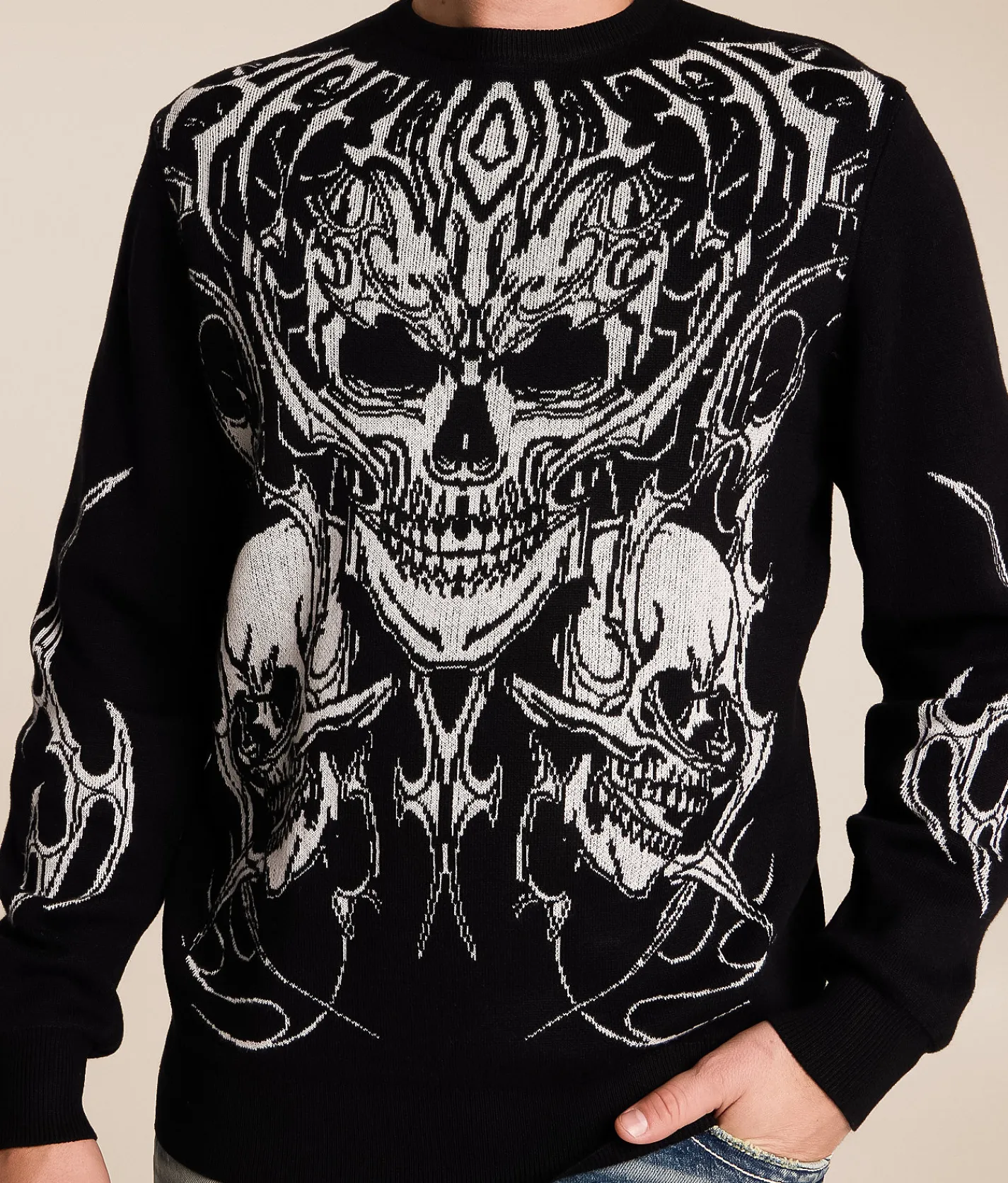 Tops | Affliction Primitive Theory Sweater Black