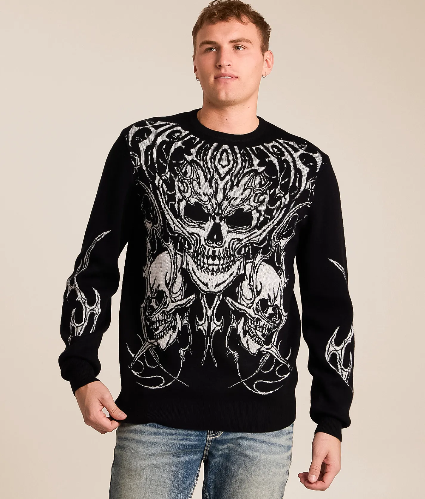 Tops | Affliction Primitive Theory Sweater Black