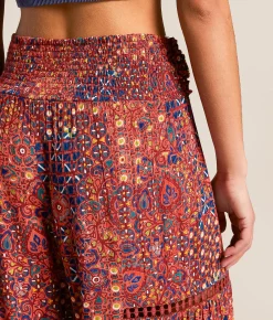 Bottoms | Angie Printed Beach Pant Red Multi