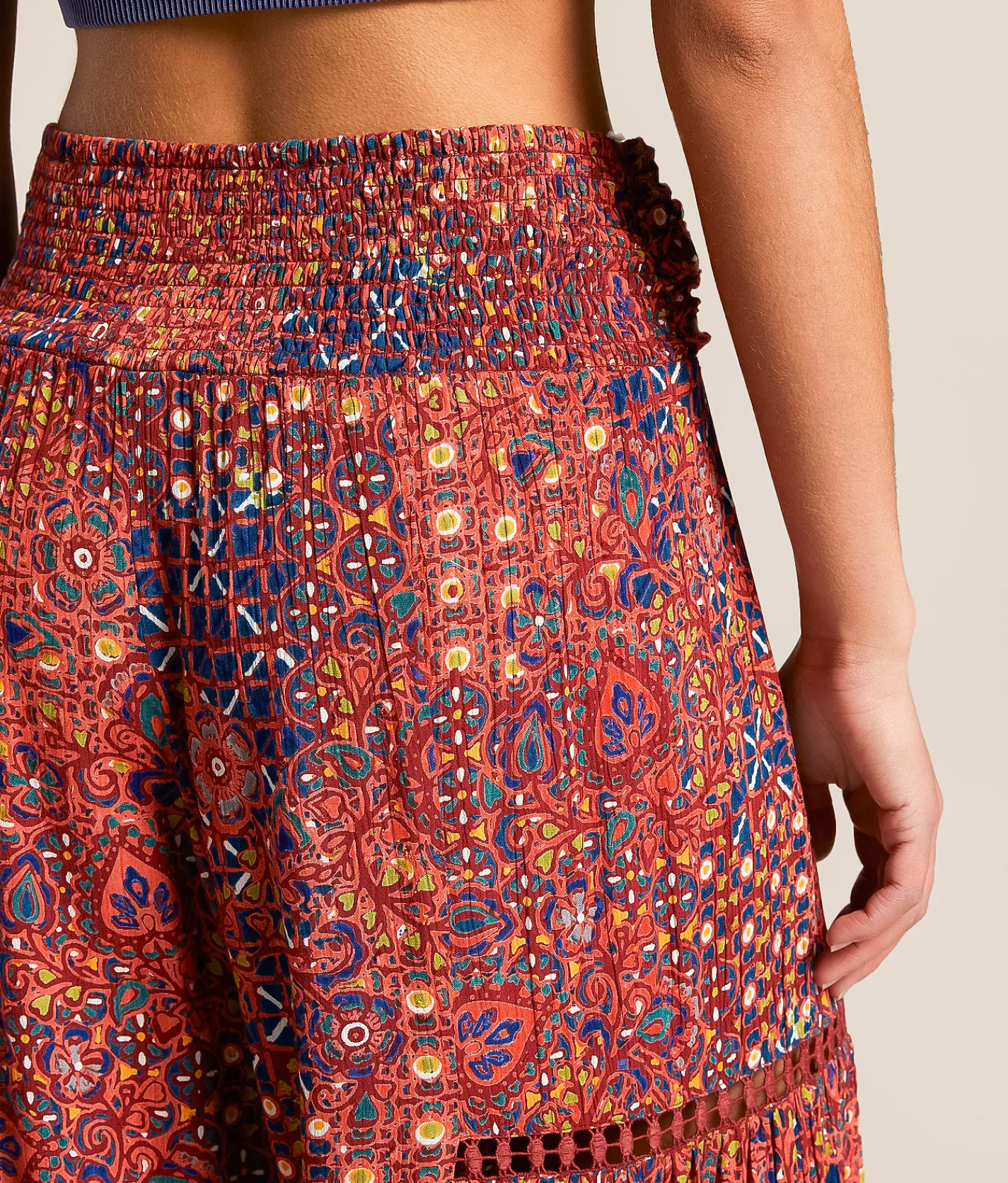Bottoms | Angie Printed Beach Pant Red Multi
