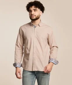 Eight X Printed Shirt Beige Hot