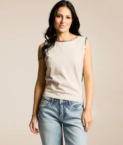 Tops | Gilded Intent Printed Two Way Tank Top Moonbeam Print