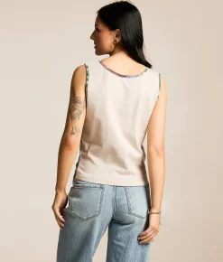 Tops | Gilded Intent Printed Two Way Tank Top Moonbeam Print