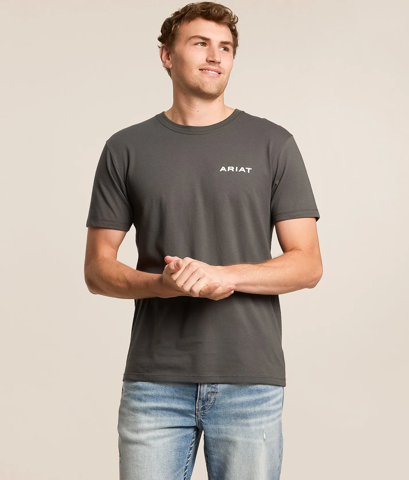 Tops|Graphic T-Shirts | Ariat Pristine Shield T-Shirt Dark Shadow