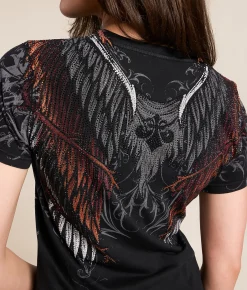Tops | Affliction Protector T-Shirt Black Lava Wash