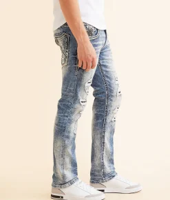Rock Revival Provolt Slim Straight Stretch Jean Provolt SJ200 New