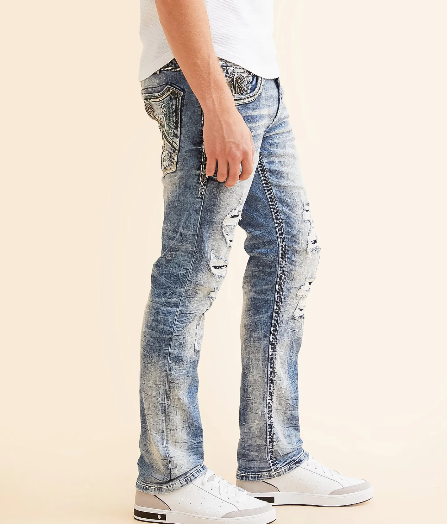 Rock Revival Provolt Slim Straight Stretch Jean Provolt SJ200 New