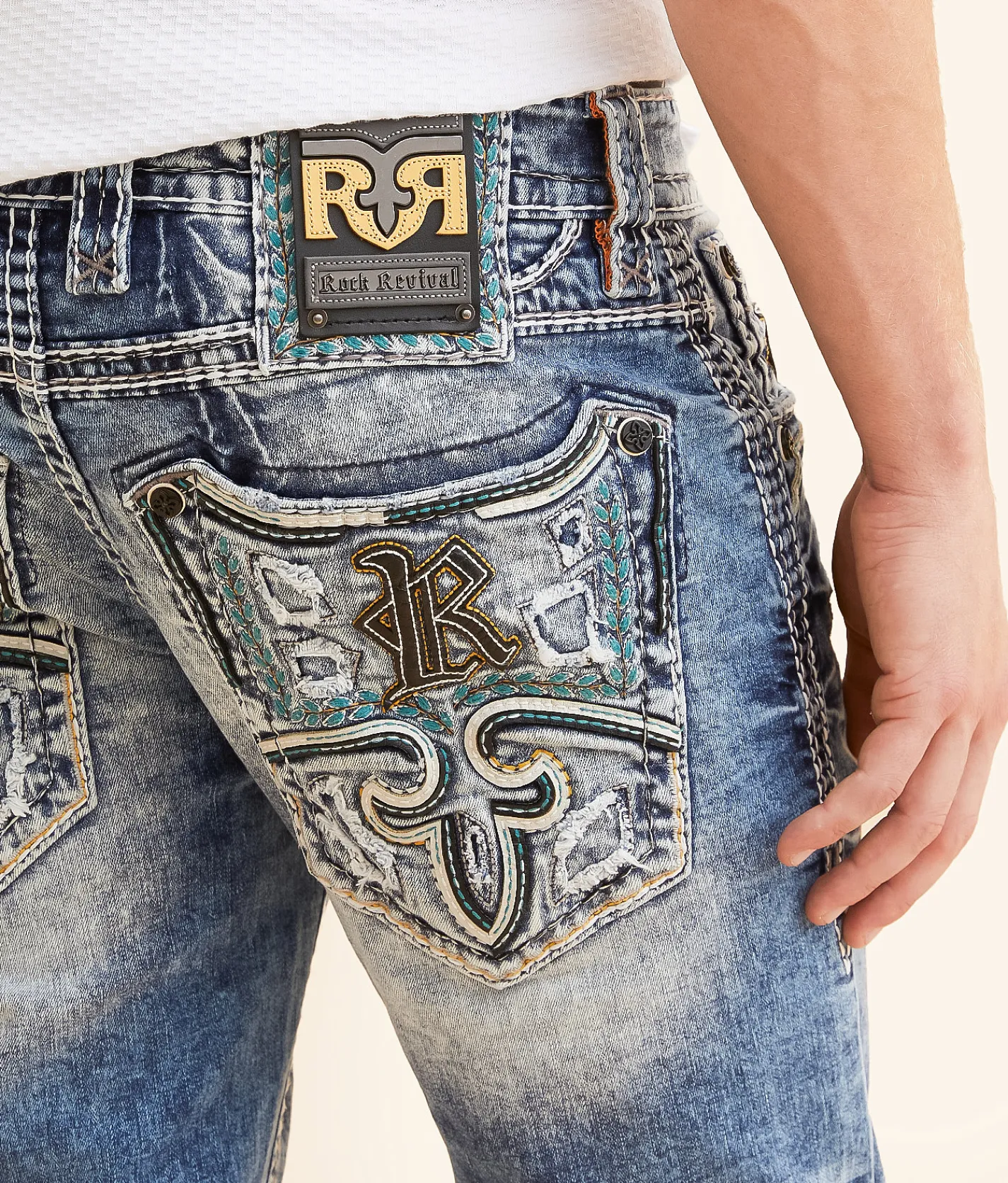 Rock Revival Provolt Slim Straight Stretch Jean Provolt SJ200 New