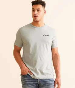 Ariat Pryor Horses T-Shirt Limestone Clearance