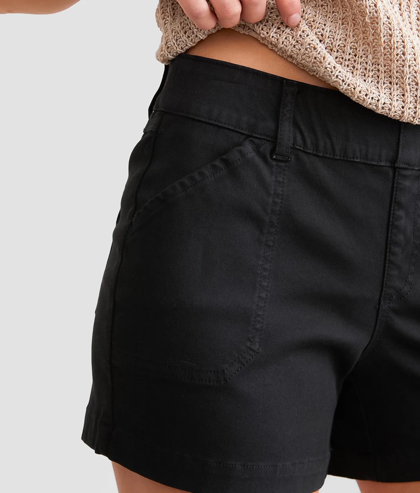 Bottoms|Shorts | Buckle Black Pull-On Chino Stretch Short India Ink