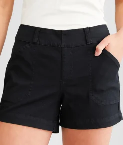 Bottoms|Shorts | Buckle Black Pull-On Chino Stretch Short Dress Blue 2