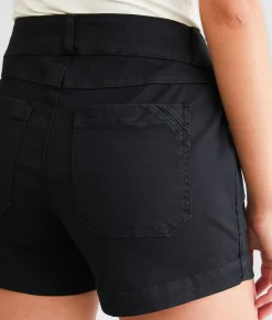 Bottoms|Shorts | Buckle Black Pull-On Chino Stretch Short Dress Blue 2