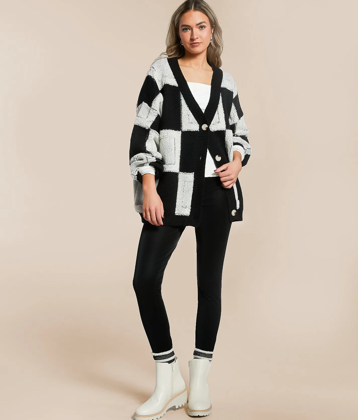 Buckle Black Pull-On Legging Black Hot