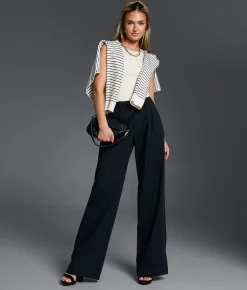 Buckle Black Pull-On Trouser Pant Black Online
