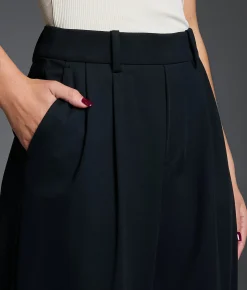 Buckle Black Pull-On Trouser Pant Black Online