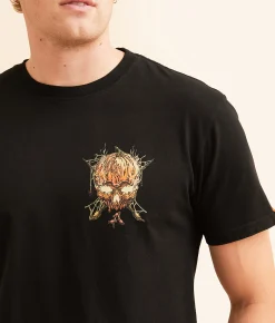 Sullen Pumpkin Badge T-Shirt Jet Black Sale