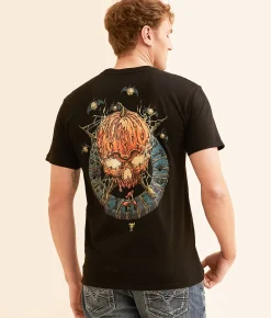 Sullen Pumpkin Badge T-Shirt Jet Black Sale