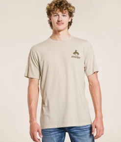 Tops|Graphic T-Shirts | Hooey Punchy Roundup T-Shirt Cream