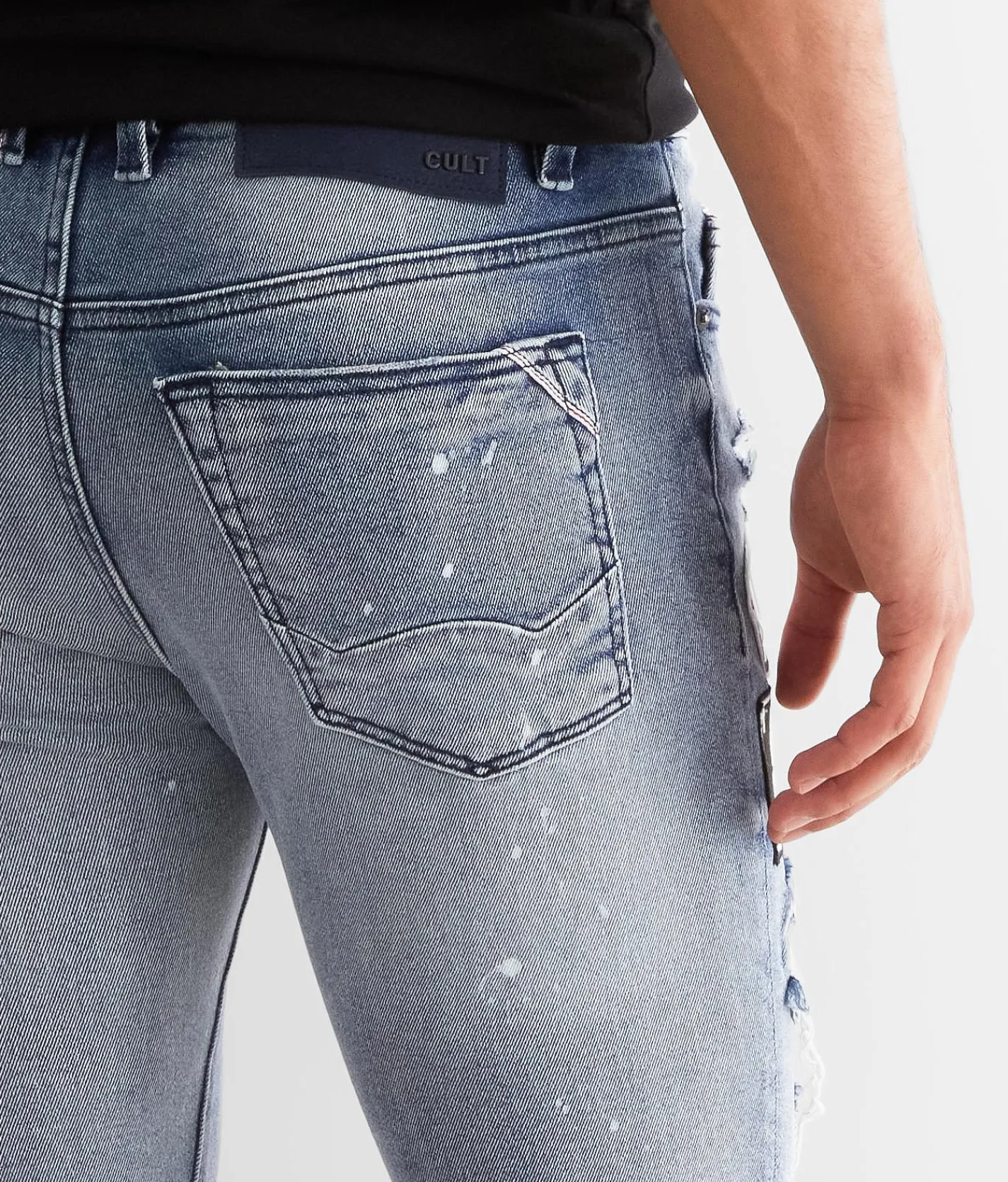 Cult of Individuality Punk Super Skinny Jean Acid Clearance