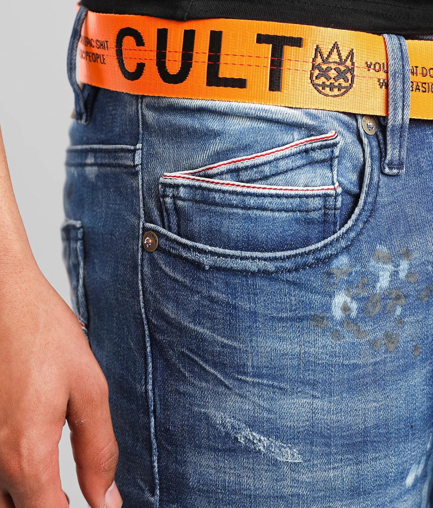 Cult of Individuality Punk Super Skinny Jean Dune Online