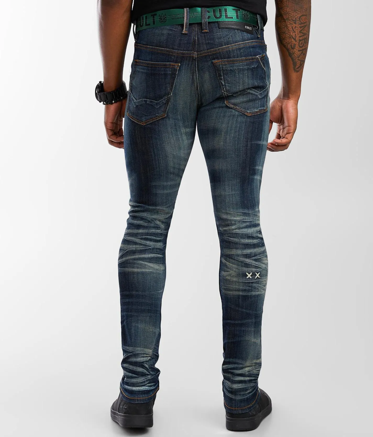 Sale Jeans|Bottoms | Cult of Individuality Punk Super Skinny Stretch Forest