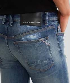 Cult of Individuality Punk Super Skinny Stretch Jean Castor