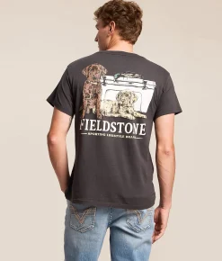 Tops|Graphic T-Shirts | Fieldstone Puppies With Cooler T-Shirt Pepper