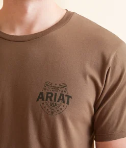 Graphic T-Shirts | Ariat Pure Luck T-Shirt Brown Savana