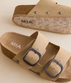 Mia Qianna Flatform al Sand Discount