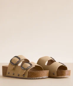 Mia Qianna Flatform al Sand Discount
