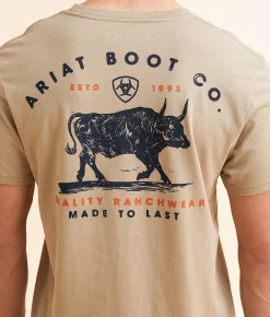 Ariat Quality Bull T-Shirt Winter Twig Discount