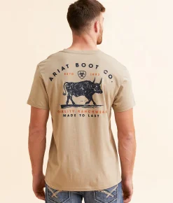 Ariat Quality Bull T-Shirt Winter Twig Discount