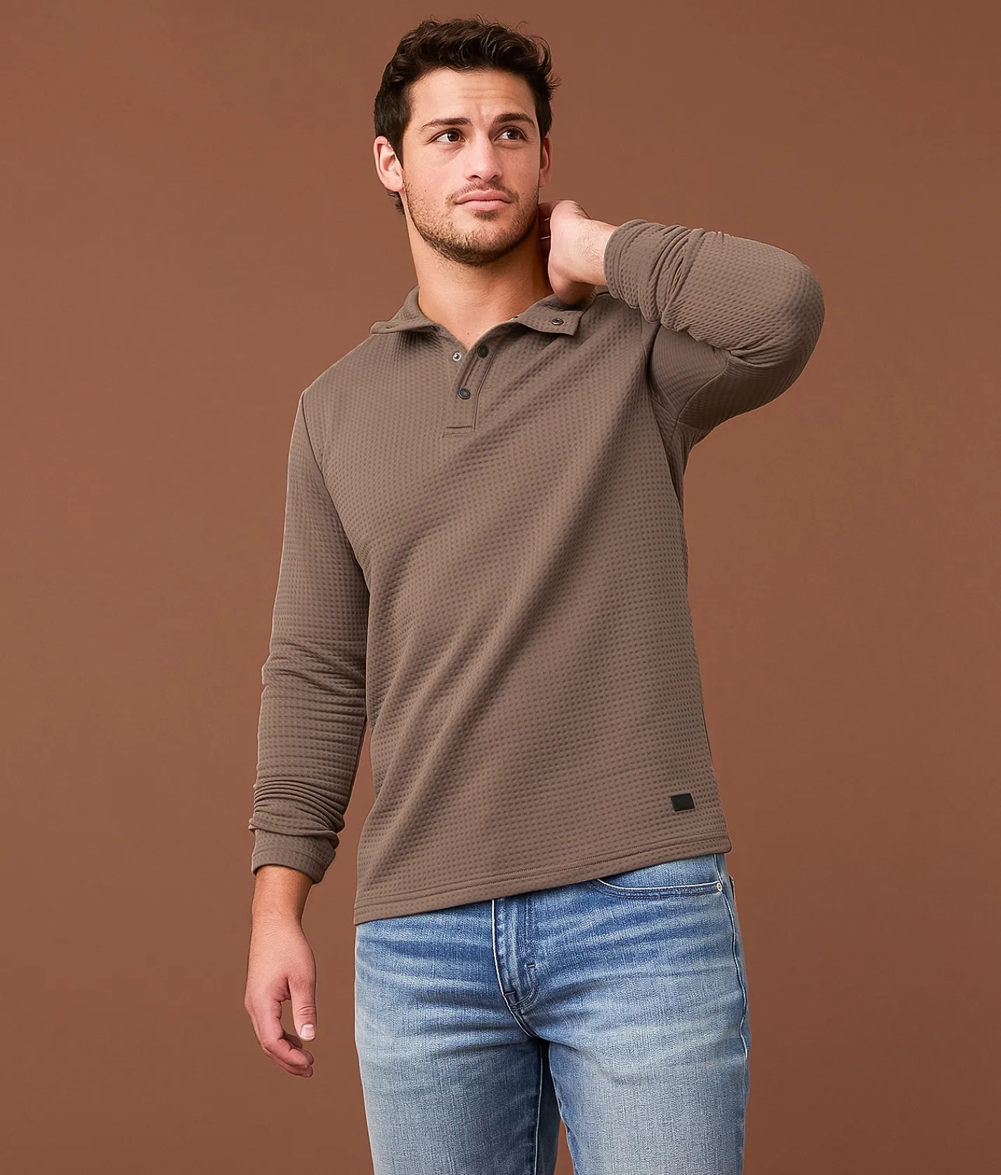 Outpost Makers Quarter Snap Pullover Walnut Outlet