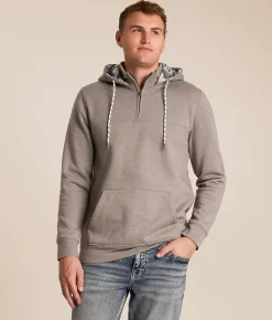 Departwest Quarter Zip Hooded Sweatshirt Deep Depths Sale