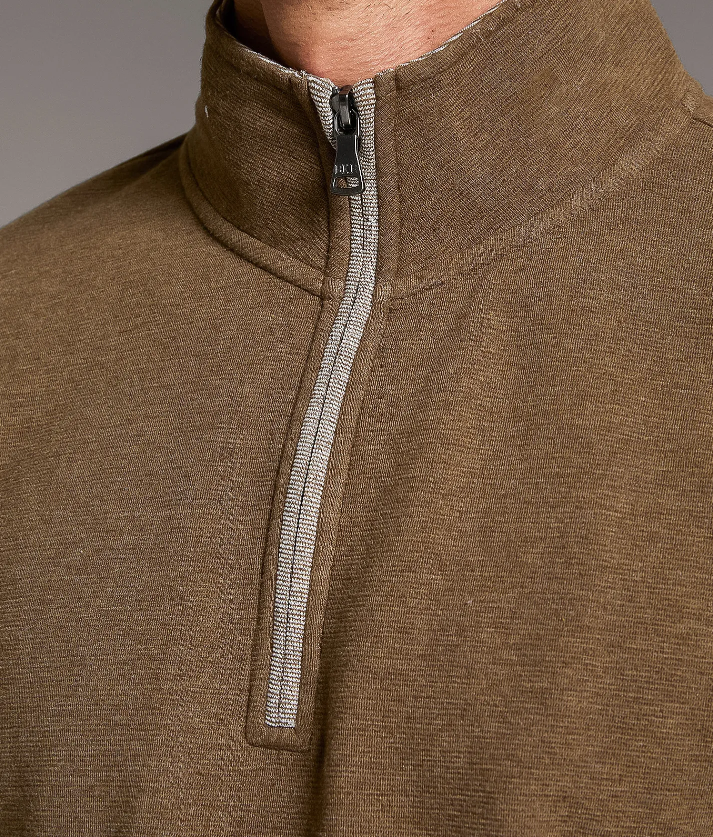 BKE Quarter Zip Pullover Brown Outlet