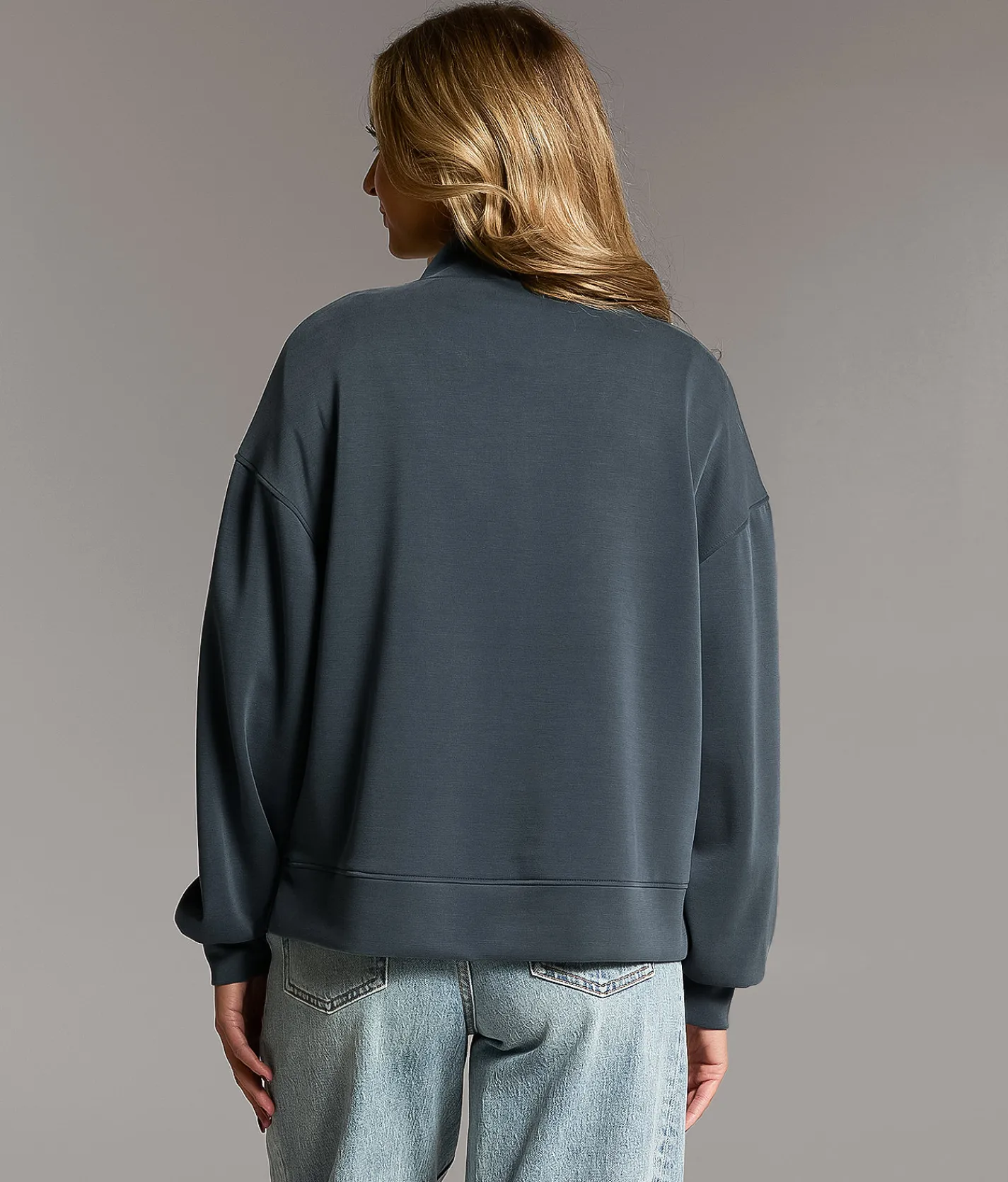 BKE Quarter Zip Pullover Dark Slate Sale