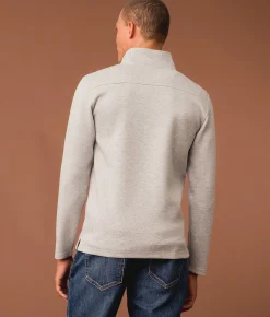 Outpost Makers Quarter Zip Pullover Light Grey