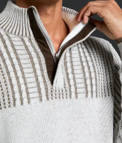 Tops | Outpost Makers Quarter Zip Sweater Marshmellow