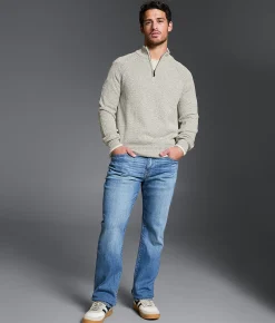 Outpost Makers Quarter Zip Sweater Natural Clearance