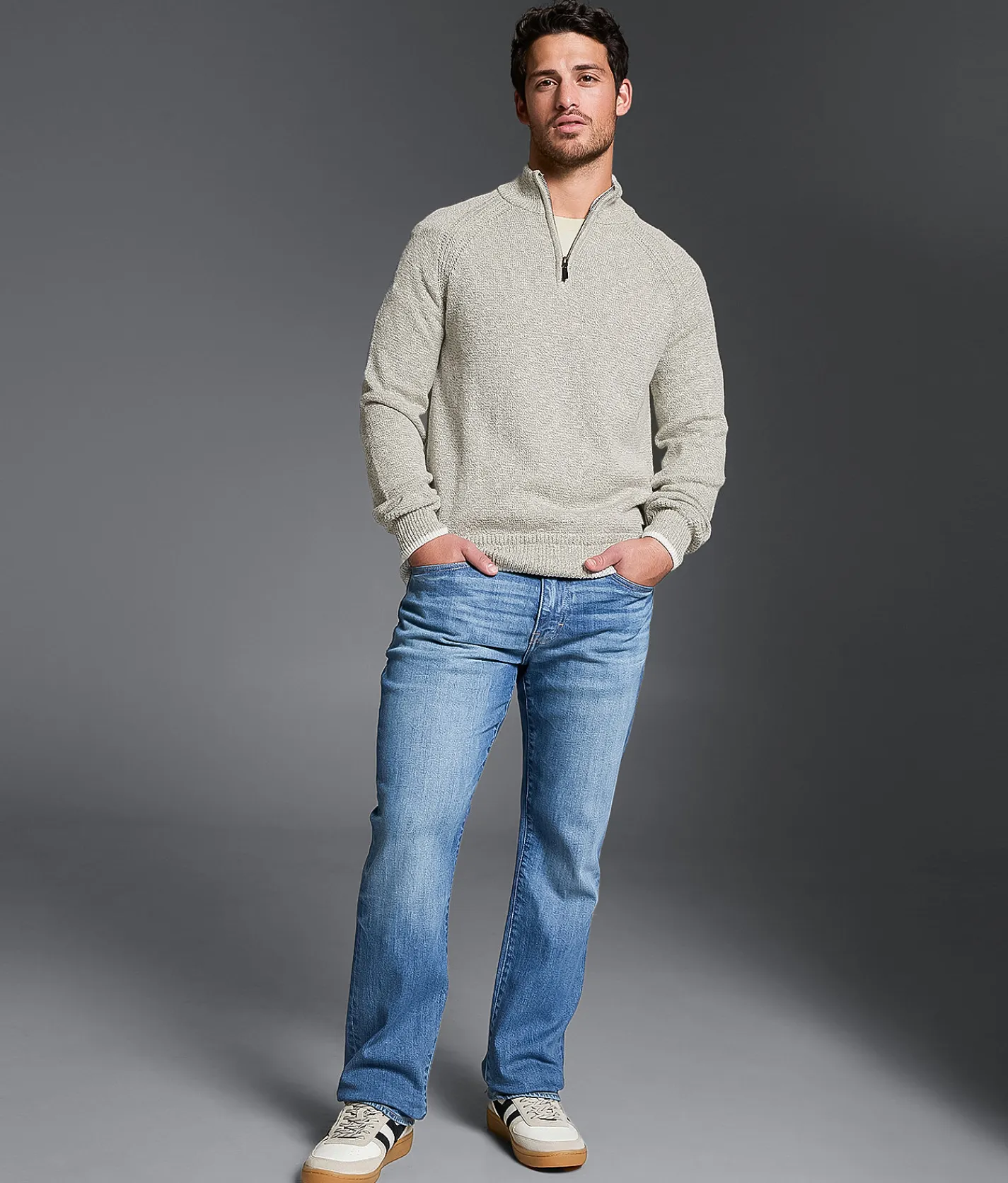 Outpost Makers Quarter Zip Sweater Natural Clearance