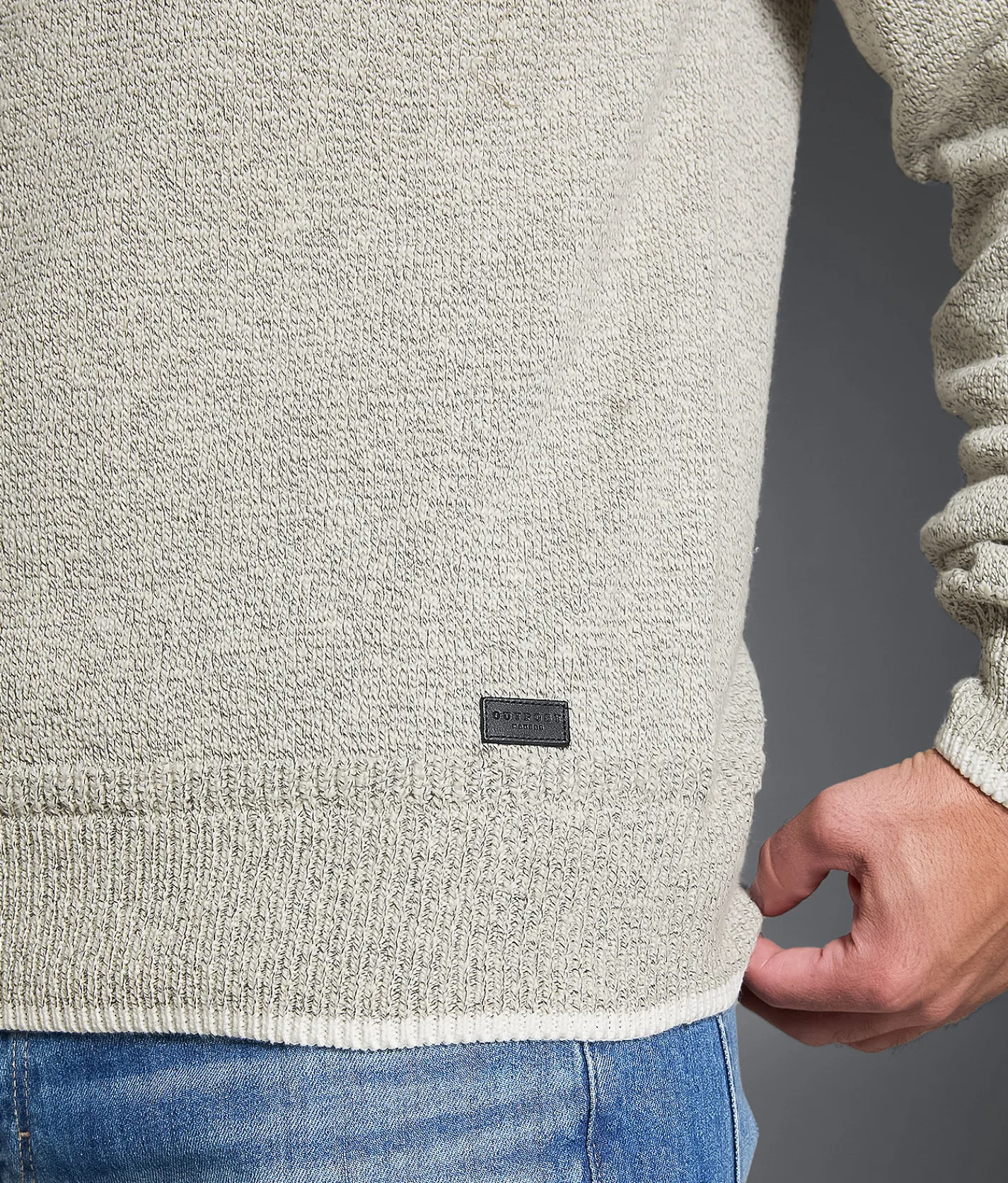 Outpost Makers Quarter Zip Sweater Natural Clearance