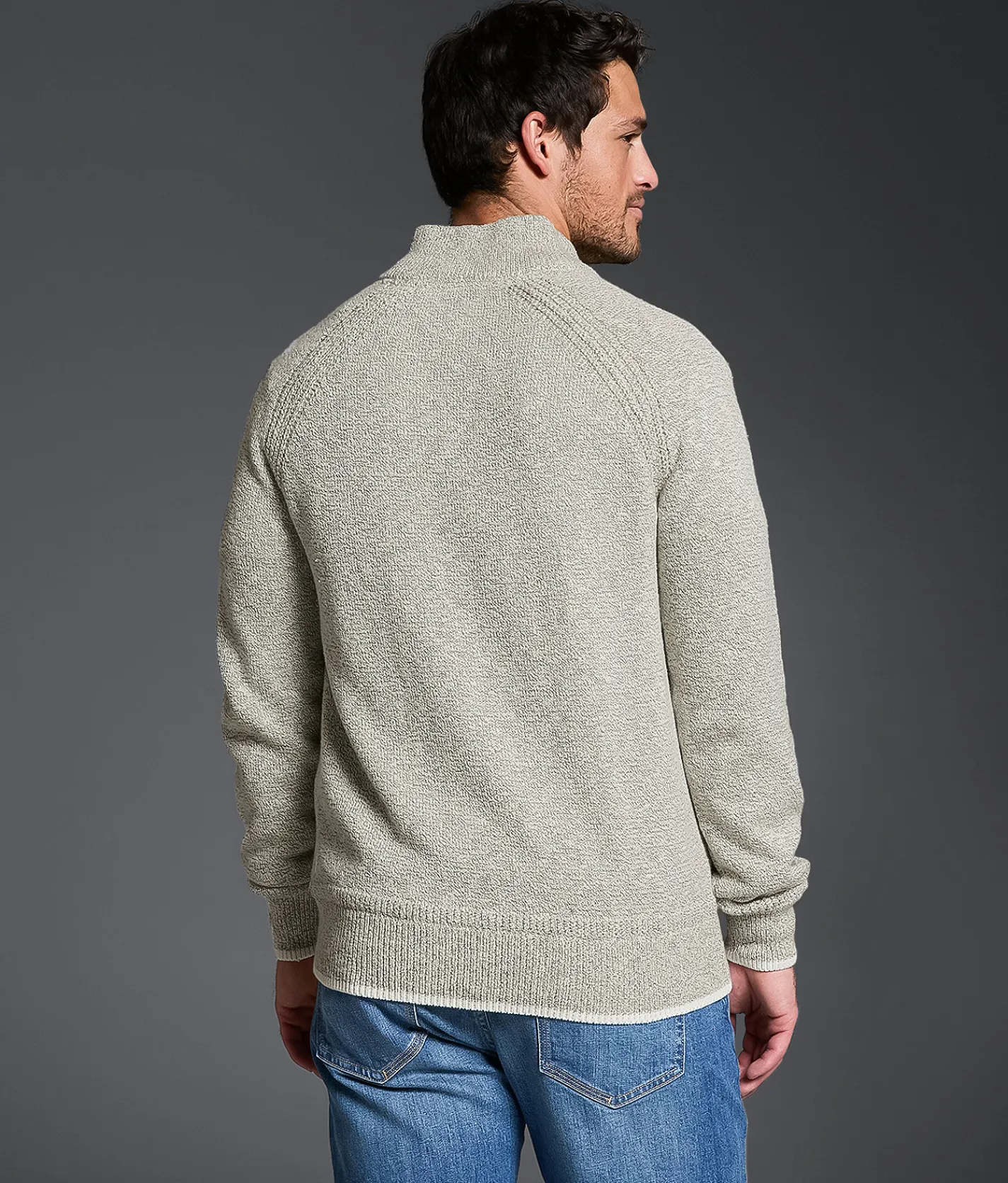 Outpost Makers Quarter Zip Sweater Natural Clearance