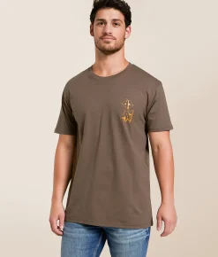 Graphic T-Shirts | Devereux Golf Quiet On The Backswing T-Shirt Walnut