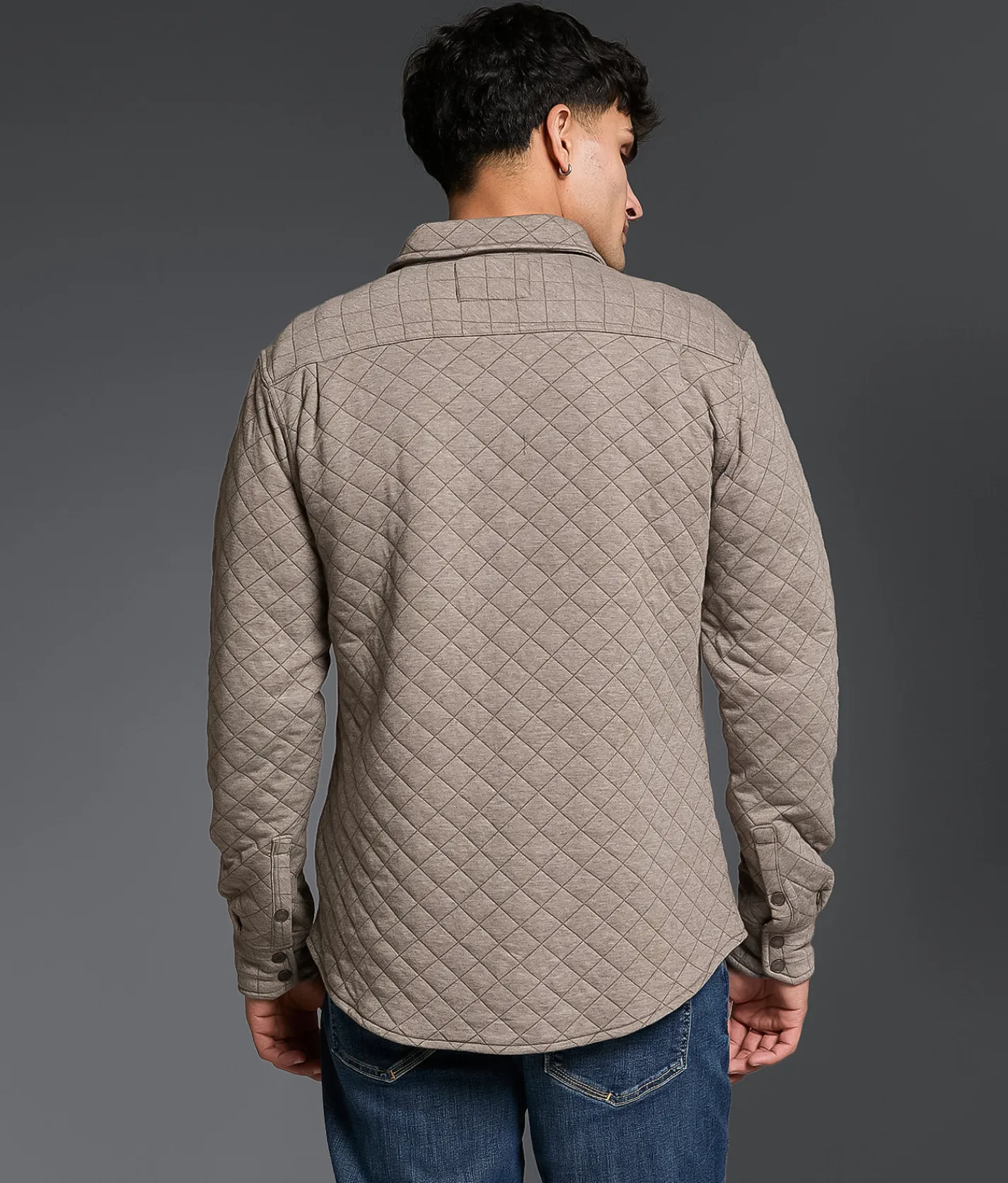 Outpost Makers Quilted Athletic Flannel Shirt Brindle Heather Best