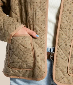 Tops|Coats & Jackets | Cloud Ten Quilted Jacket Brown