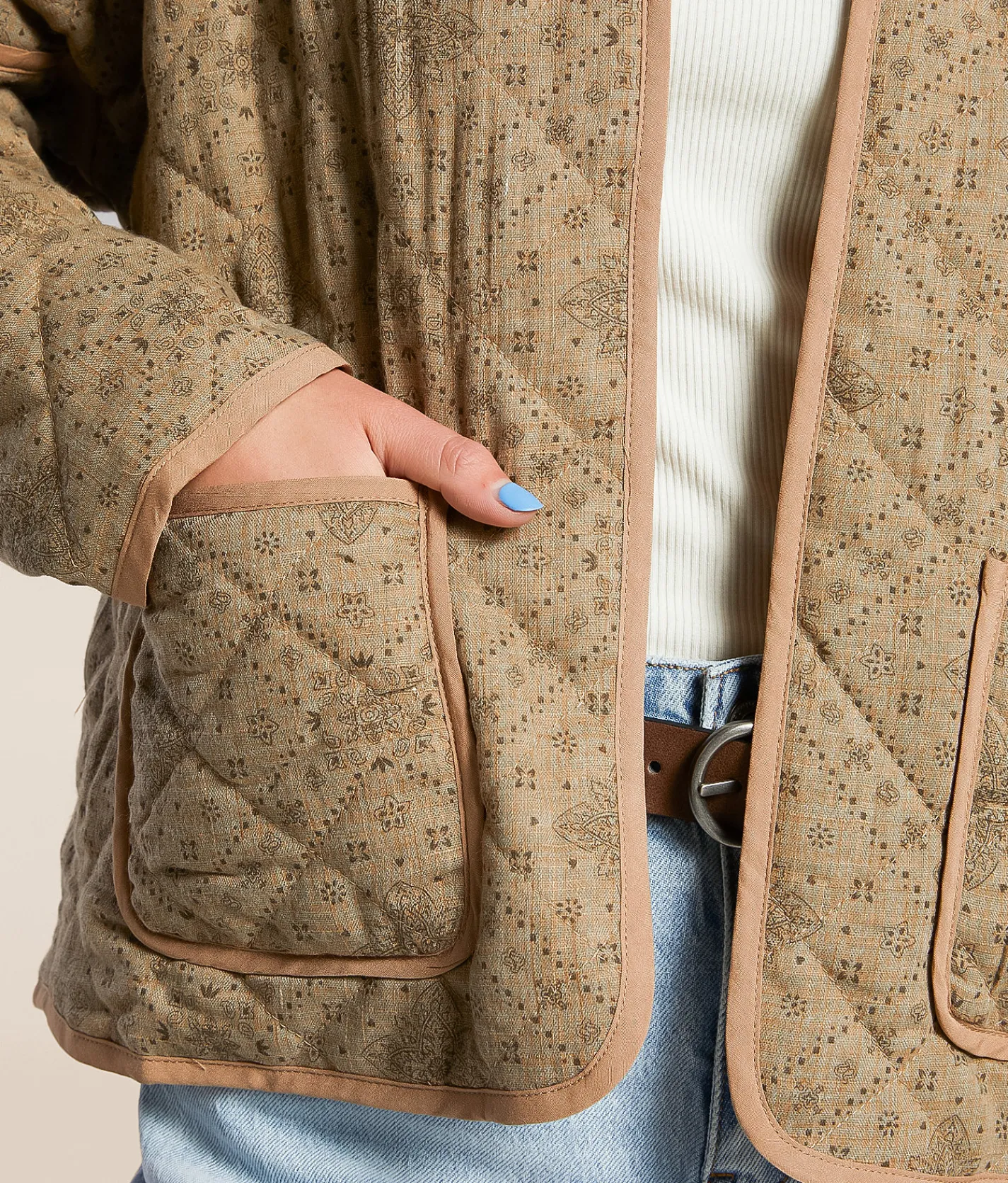 Tops|Coats & Jackets | Cloud Ten Quilted Jacket Brown