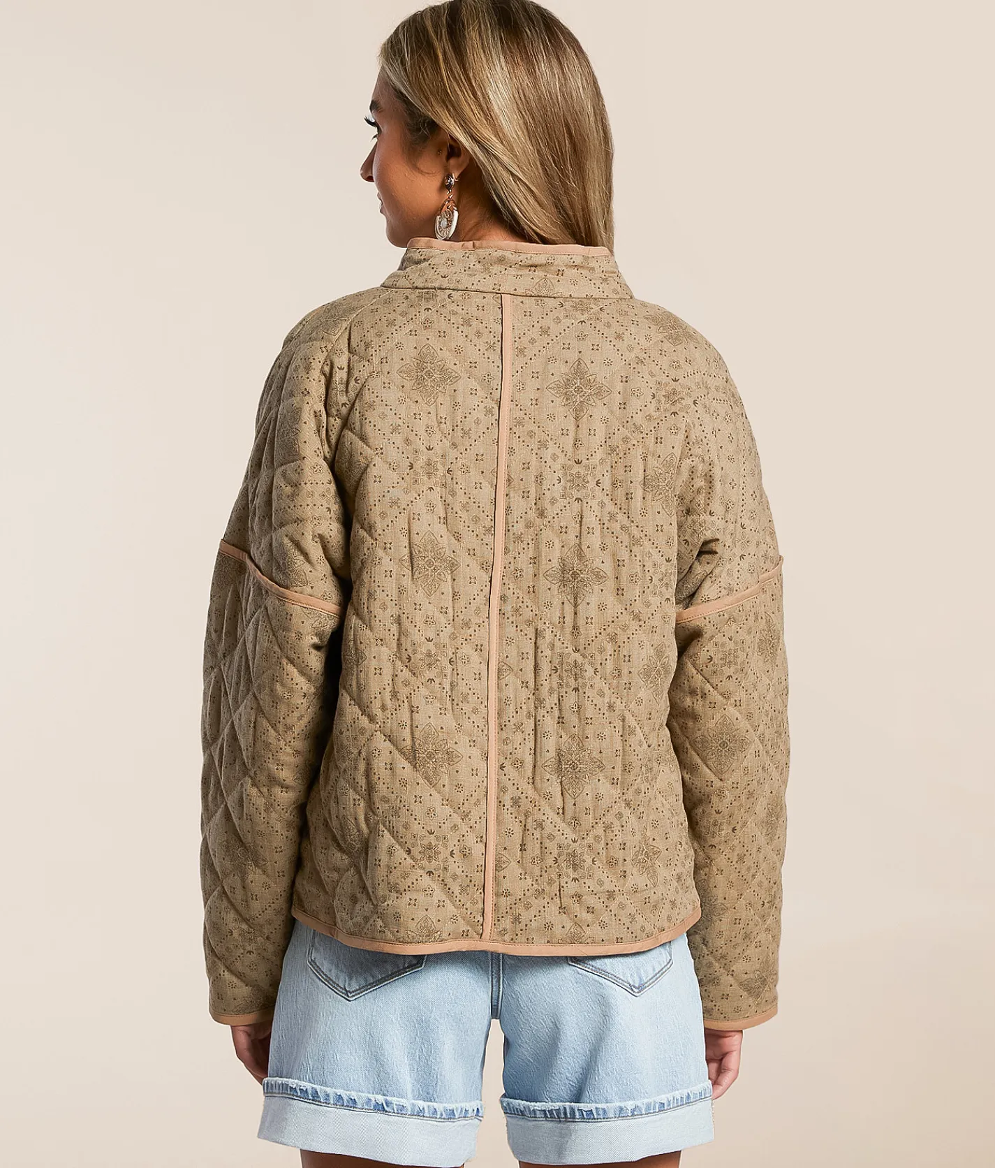 Tops|Coats & Jackets | Cloud Ten Quilted Jacket Brown