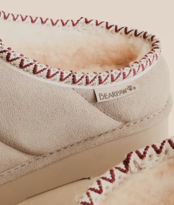 Bearpaw Quilted Martis Suede Slipper Mushroom Sale