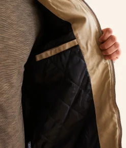 Buckle Black Quilted Pleather Jacket Cream Sale